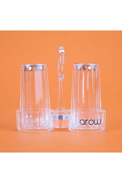 MATMEL Acrylic Salt Shaker Set - Transparent - 7 cm