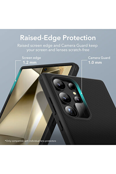 ESR Carcasă pentru Samsung Galaxy S24 Ultra - ESR Air Shield Boost cu suport - Negru