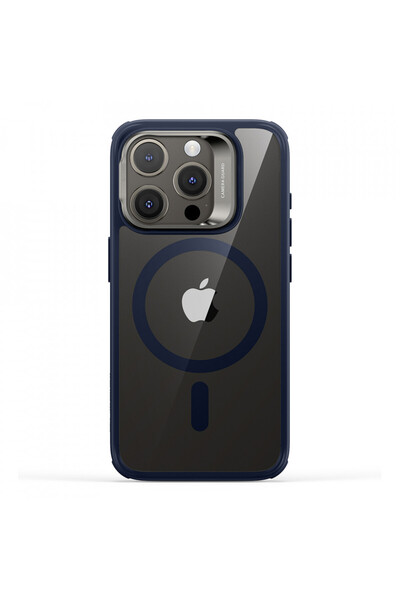 ESR Carcasă pentru iPhone 15 Pro Max - ESR Classic Hybrid HaloLock cu suport - Albastru închis transparent