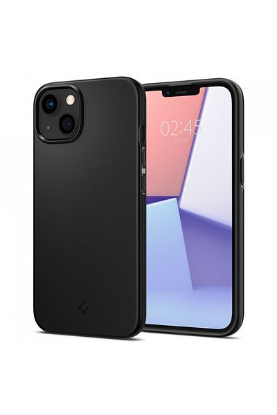 Spigen IPhone 13 Case - Spigen Thin Fit - Black