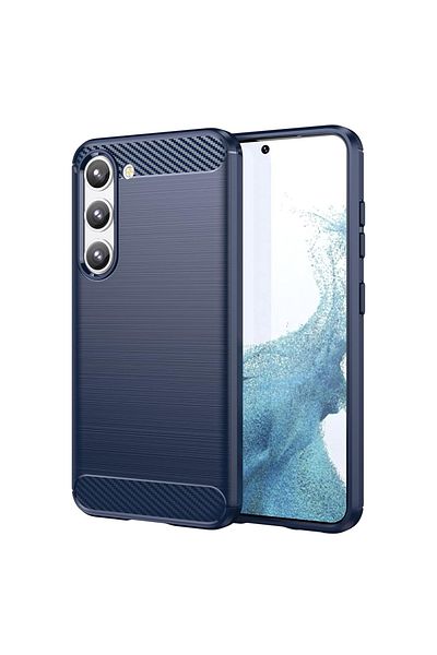 Techsuit Case for Samsung Galaxy S23 Plus - Techsuit Carbon Silicone - Blue