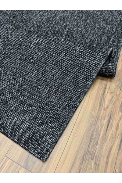 Neşem Halı Boutique SEYRANHALI BOMBAY - 664 - ANTRASİT Hasır Dokulu Kolay Tem...