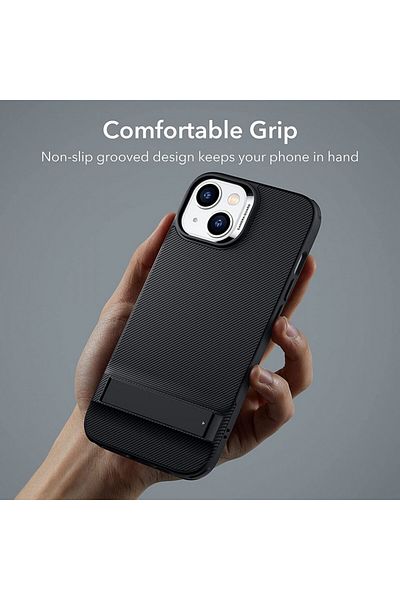 ESR IPhone 14 Plus Case - ESR Air Shield Boost Kickstand - Translucent Black