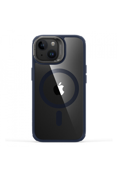 ESR Case for iPhone 15 - ESR Classic Hybrid HaloLock Kickstand - Clear Dark Blue