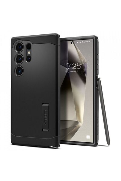 Spigen Samsung Galaxy S24 Ultra Case - Spigen Tough Armor - Black