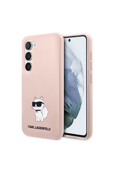 Karl Lagerfeld Carcasă Samsung Galaxy S23 - Silicon Karl Lagerfeld (KLHCS23SSNCHBCP) - Choupette Roz