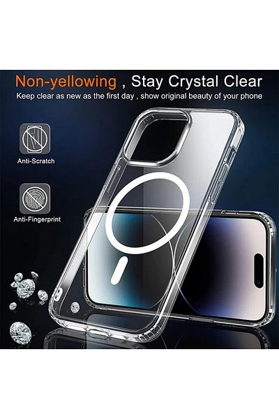 Techsuit Husă pentru iPhone 15 Pro Max - Techsuit MagSafe Pro - Albastră