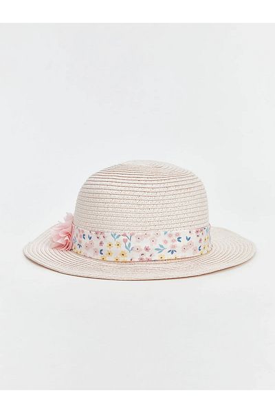 LC Waikiki Floral Baby Girl Straw Hat