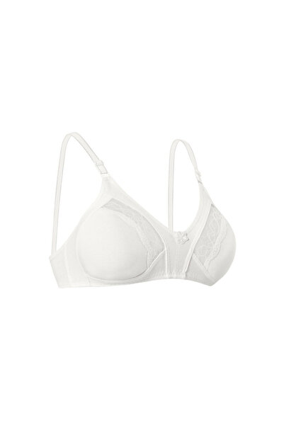 Fily Underwear Ebru Luxury Gathered Lace Combed Cotton Bra (with Bra Washing ...