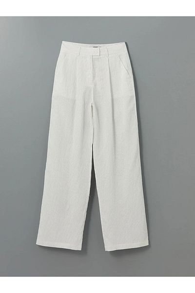 LC Waikiki Loose Fit Striped Women's Trousers