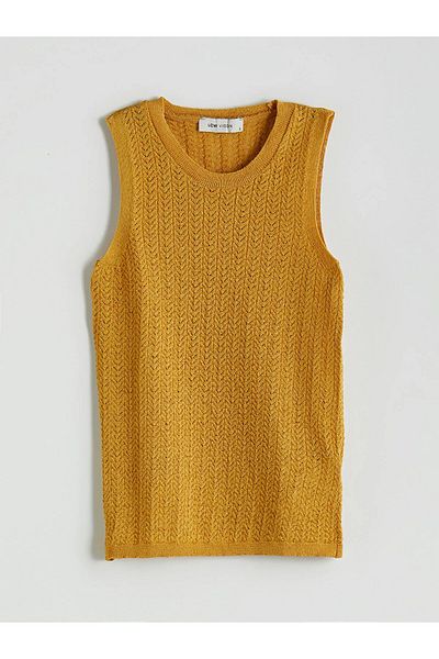 LC Waikiki Crew Neck Self Patterned Women's Knitwear Undershirt
