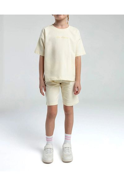 Loule Female Child 100% Cotton T-Shirt & Shorts 2 Pcs Set Ol.Iv2.Rpo1.006