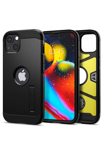 Spigen IPhone 13 Case - Spigen Tough Armor - Black