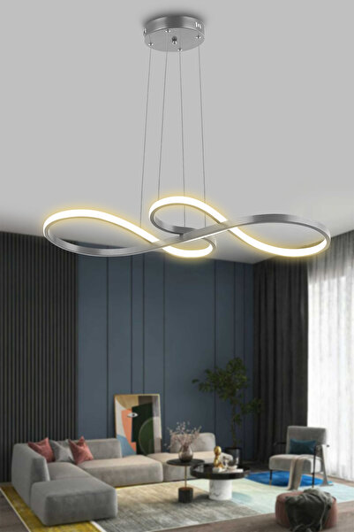 RSCOLLECTIONS Yol Modern Sarkıt Mutfak, Balkon Led Avize Kumandasız Krom