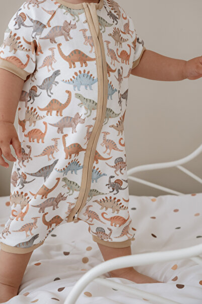 Lollie Baby&Kids 0.5 Tog Summer Baby & Kids Sleeping Bag, 100% Cotton - Dinosaurs