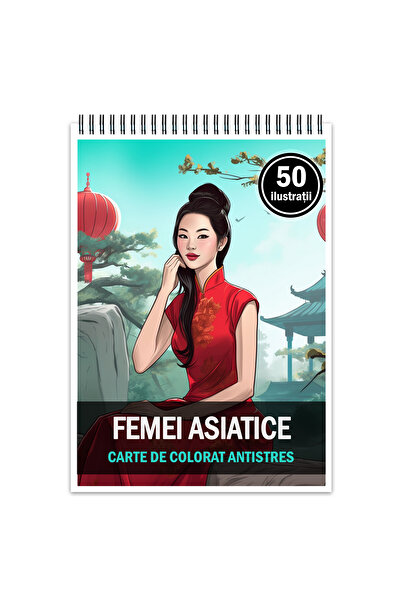 Legendary Gifts Carte de colorat pentruantistres, 50 de ilustratii, Femei Asi...
