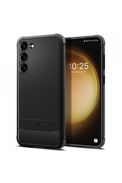 Spigen Case for Samsung Galaxy S23 - Spigen Rugged Armor - Black