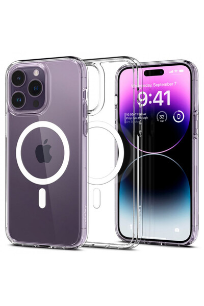 Spigen Husă pentru iPhone 14 Pro - Ultra Hybrid MagSafe - Alb