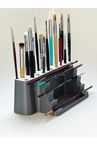 ESL Decor 3’ü 1 Arada Fırça Düzenleyici ve Yıkama Kabı – Boya Fırçalık Organizer Standı
