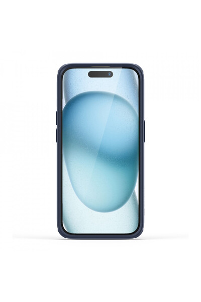 ESR Case for iPhone 15 - ESR Classic Hybrid HaloLock Kickstand - Clear Dark Blue
