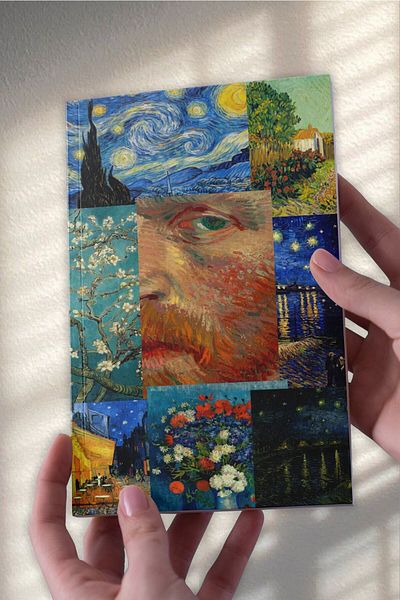 Ludios Van Gogh Collage Art A5 Χωρίς γραμμή σημειωματάριο (50 φύλλα)