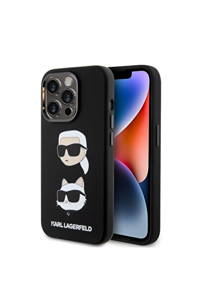 Karl Lagerfeld Carcasă pentru iPhone 15 Pro, silicon, neagră