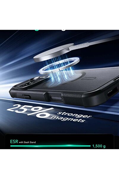 ESR IPhone 16 Case - ESR Cyber Armor Kickstand - Green