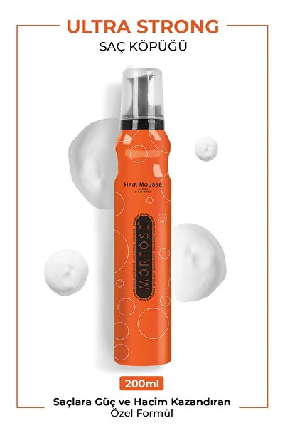Ultra Strong Saç Köpük 200 ML - Ultra Güçlü Tutuş - mrfs
