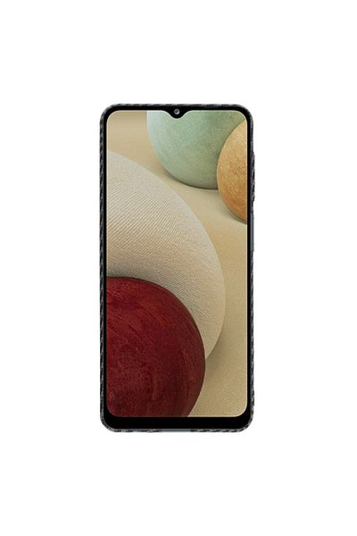 Techsuit Case for Samsung Galaxy A12 / A12 Nacho / M12 / F12 - Techsuit Carbonite FiberShell - Black