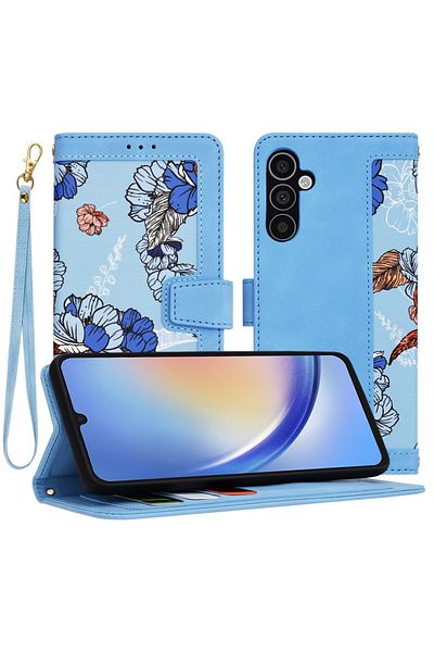 Techsuit Husă pentru Samsung Galaxy A34 5G - Techsuit FlipCraft - Albastru Vibrant