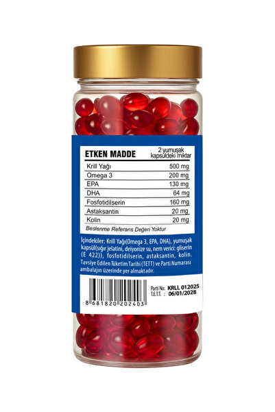 Vitapol Krill Oil Complex Astaxanthin, Choline, Omega3, Epa Dha 200 Kapsül Krill Yağı