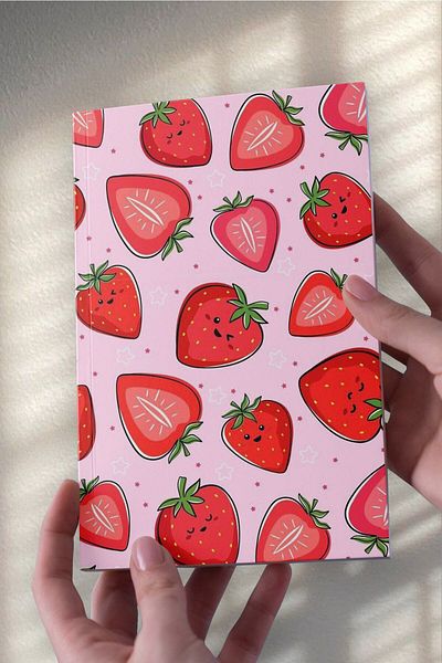 Ludios Τετράδιο Strawberry A5 χωρίς γραμμή (50 φύλλα)