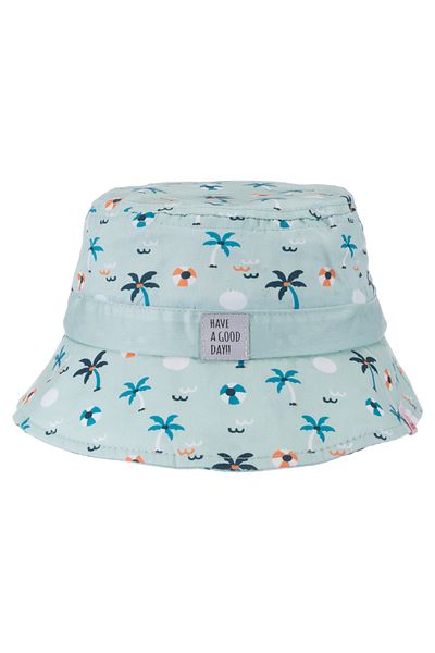 Kitti Girl's Palm Patterned Summer Fedora Hat (Age 4-8)