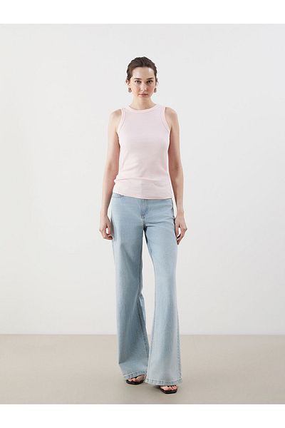 LC Waikiki Tricou pentru femei din țesătură pentru camisole cu potrivire extra strânsă