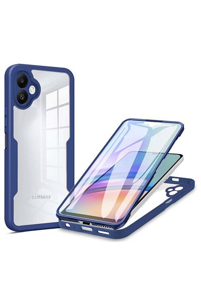 Techsuit Carcasă pentru Samsung Galaxy A06 + Folie - Techsuit ColorVerse 360 ​​Series - Albastră