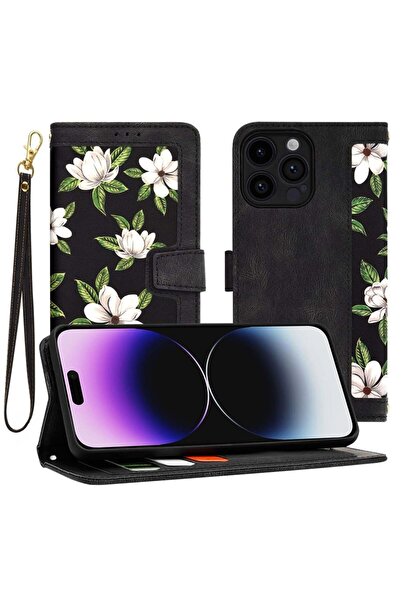 Techsuit IPhone 14 Pro Max Case - Techsuit FlipCraft - Flowers of the Dawn