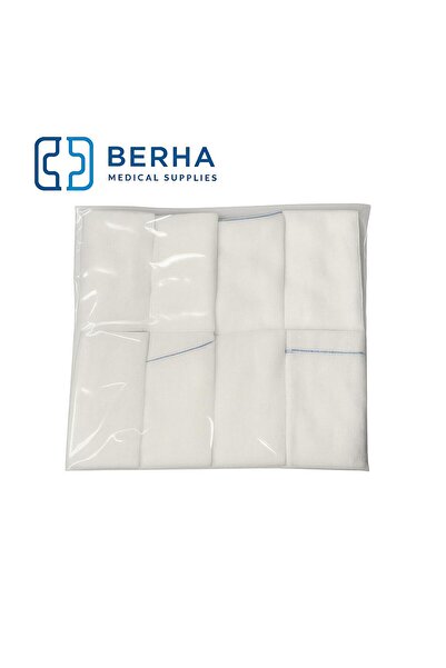 ADA %100 PAMUK 8CM X 18CM 8 KAT SPANÇ XRAY'Lİ100 ADET GAZLI BEZ