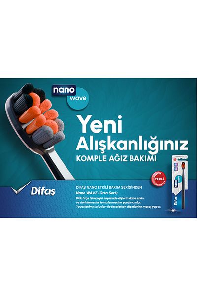 Difaş Nano Wawe Medium Hard Toothbrush