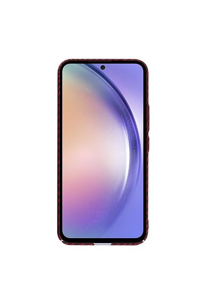 Techsuit Case for Samsung Galaxy A54 - Techsuit Carbonite FiberShell - Red