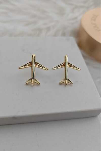 KYOLA DESİGN Uçak Model Gezgin Kadın Küpe