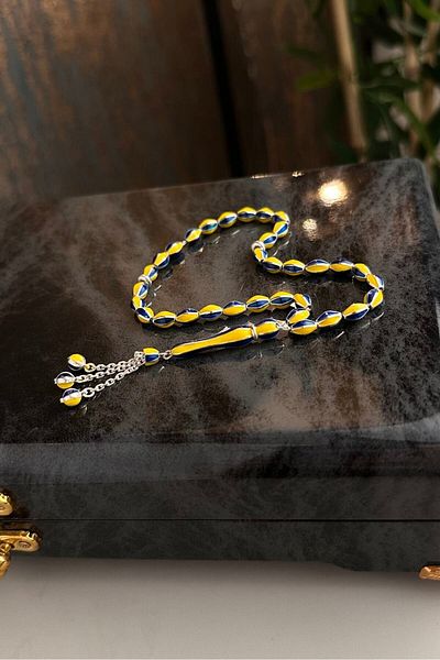 dergah tesbih Fan Silver Rosary - Handcrafted