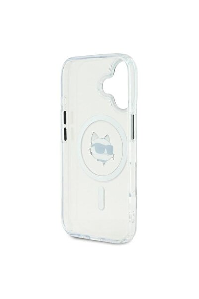 Karl Lagerfeld Θήκη για iPhone 16 - Karl Lagerfeld IML MagSafe (KLHMP16SHLSCHH) - Λευκή Κεφαλή Choupette