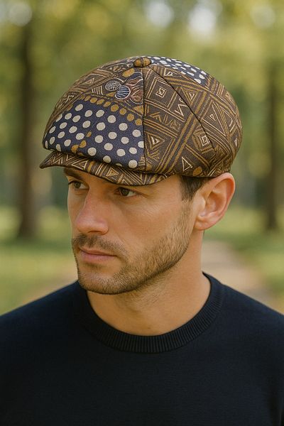 LAGRANZE Trendy Plaid Men's Hat – Casual & Retro