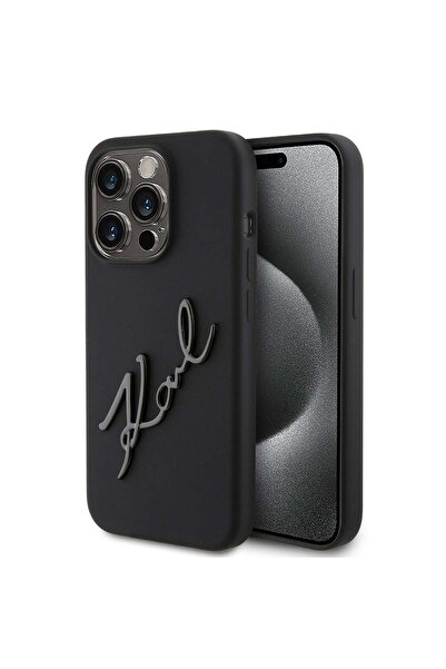 Karl Lagerfeld Carcasă pentru iPhone 15 Pro - Silicon (KLHCP15LSKSBMCK) - Kar...