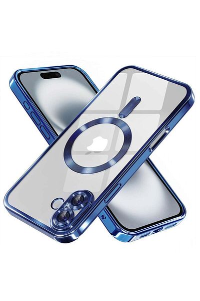 Techsuit Case for iPhone 16 - Techsuit Luxury Crystal MagSafe - Deep Blue