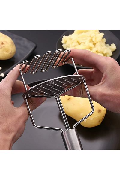 Transformacion Potato Masher Professional 304 Stainless Steel Compression High Pressure Resistant 721734