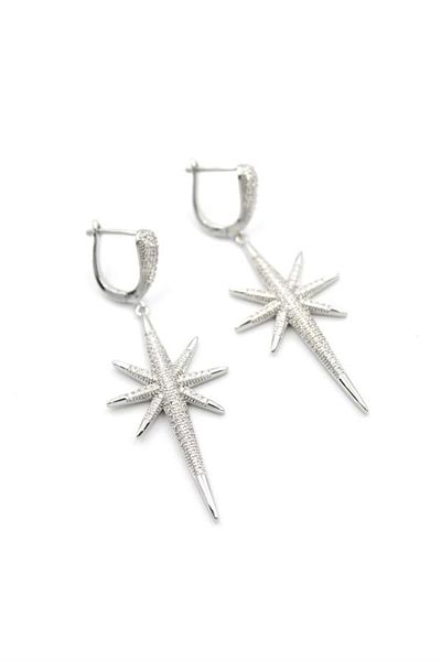 PRATİKOBA North Star Earrings - Silver