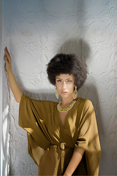 judalux El Yapımı Altın Kaplama Hint İşi Set