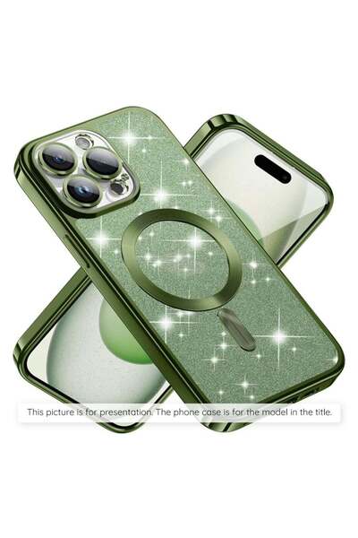Techsuit Θήκη για Samsung Galaxy S25 - Techsuit Luxury Glitter MagSafe - Βαθύ...