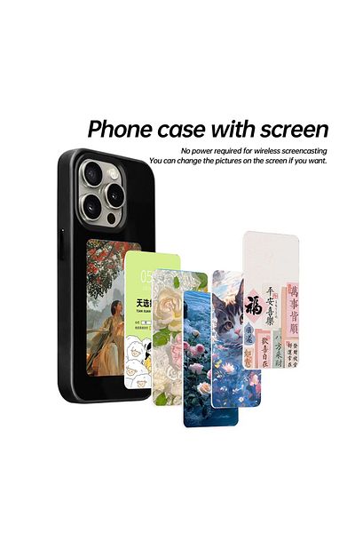 Techsuit Case for iPhone 16 Pro Max - Techsuit SmartScreen NFC - Black
